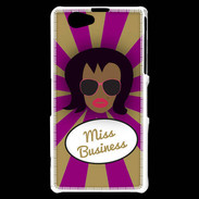 Coque Sony Xperia Z1 Compact Miss business Black