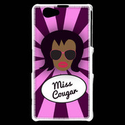 Coque Sony Xperia Z1 Compact Miss Cougar Black