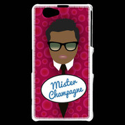 Coque Sony Xperia Z1 Compact Mister Champagne Black