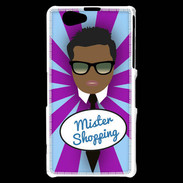 Coque Sony Xperia Z1 Compact Mister Shopping Black