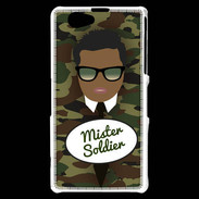 Coque Sony Xperia Z1 Compact Mister Soldier Black