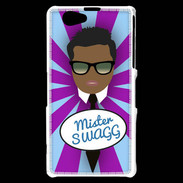 Coque Sony Xperia Z1 Compact Mister Swag Black