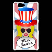Coque Sony Xperia Z1 Compact Miss USA Blonde