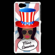 Coque Sony Xperia Z1 Compact Miss USA Black