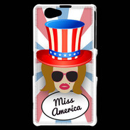 Coque Sony Xperia Z1 Compact Miss USA Rousse