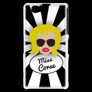 Coque Sony Xperia Z1 Compact Miss Corse Blonde