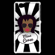 Coque Sony Xperia Z1 Compact Miss Corse Black