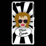 Coque Sony Xperia Z1 Compact Miss Corse Rousse