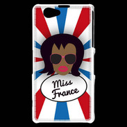 Coque Sony Xperia Z1 Compact Miss France Black