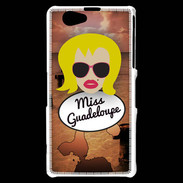 Coque Sony Xperia Z1 Compact Miss Guadeloupe Blonde