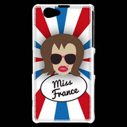 Coque Sony Xperia Z1 Compact Miss France Chatain