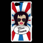 Coque Sony Xperia Z1 Compact Miss France Brune