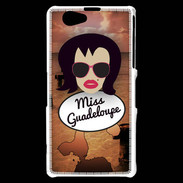 Coque Sony Xperia Z1 Compact Miss Guadeloupe Brune