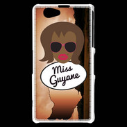 Coque Sony Xperia Z1 Compact Miss Guyane Black