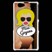 Coque Sony Xperia Z1 Compact Miss Guyane Blonde