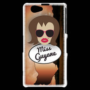 Coque Sony Xperia Z1 Compact Miss Guyane Chatain