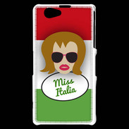 Coque Sony Xperia Z1 Compact Miss Italie Rousse