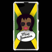 Coque Sony Xperia Z1 Compact Miss Jamaica Black