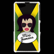 Coque Sony Xperia Z1 Compact Miss Jamaica Brune