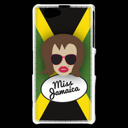 Coque Sony Xperia Z1 Compact Miss Jamaica Chatain