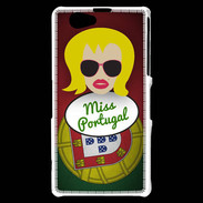 Coque Sony Xperia Z1 Compact Miss Portugal Blonde