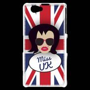 Coque Sony Xperia Z1 Compact Miss UK Brune