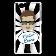 Coque Sony Xperia Z1 Compact Mister Corse Chatain