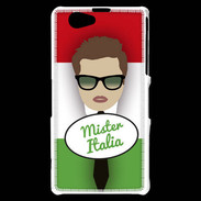 Coque Sony Xperia Z1 Compact Mister Italie Chatain