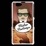 Coque Sony Xperia Z1 Compact Mister Martinique Chatain