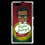 Coque Sony Xperia Z1 Compact Mister Portugal Black