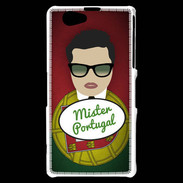 Coque Sony Xperia Z1 Compact Mister Portugal Brun