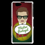 Coque Sony Xperia Z1 Compact Mister Portugal Chatain