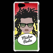 Coque Sony Xperia Z1 Compact Mister Rasta Blanc