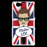 Coque Sony Xperia Z1 Compact Mister UK Chatain