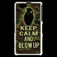Coque Sony Xperia Z1 Compact Keep Calm and Grenade Camouflage