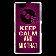 Coque Sony Xperia Z1 Compact Keep Calm and Mix That Rose