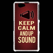 Coque Sony Xperia Z1 Compact Keep Calm and Up Sound Rouge