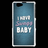 Coque Sony Xperia Z1 Compact I have Swag bleu ZG