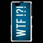 Coque Sony Xperia Z1 Compact WTF bleu ZG