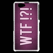 Coque Sony Xperia Z1 Compact WTF Rose ZG