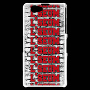 Coque Sony Xperia Z1 Compact L'seum rouge