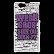 Coque Sony Xperia Z1 Compact Wesh Gros Violet