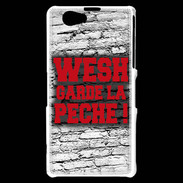 Coque Sony Xperia Z1 Compact Wesh garde la pèche Rouge