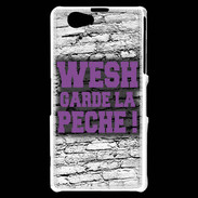 Coque Sony Xperia Z1 Compact Wesh garde la pèche Violet