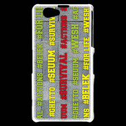 Coque Sony Xperia Z1 Compact Wesh Vert Jaune