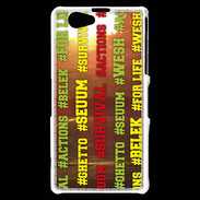 Coque Sony Xperia Z1 Compact Wesh Vert Jaune Sun