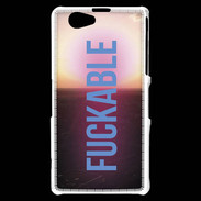 Coque Sony Xperia Z1 Compact Fuckable bleu ZG