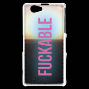 Coque Sony Xperia Z1 Compact Fuckable Rose ZG