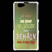 Coque Sony Xperia Z1 Compact Au jour le jour ZG