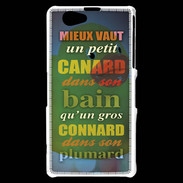 Coque Sony Xperia Z1 Compact Canard Bain ZG